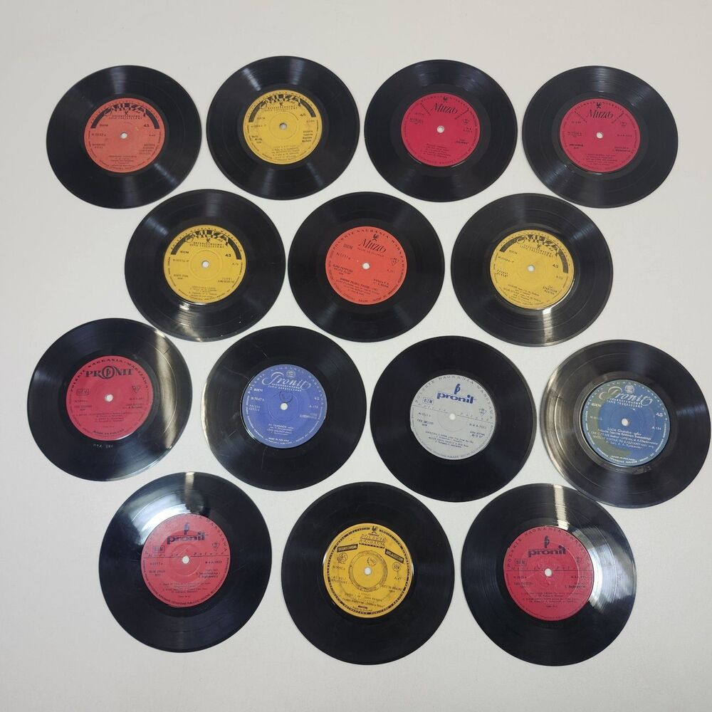 13 Polish Vinyl Records Singles 4RM 7" Poland Polka Folk Orchestra Skiffle